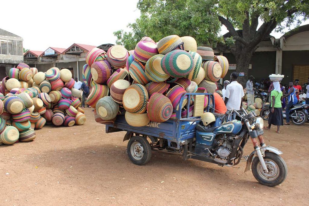 Bolga Baskets from Africa at market